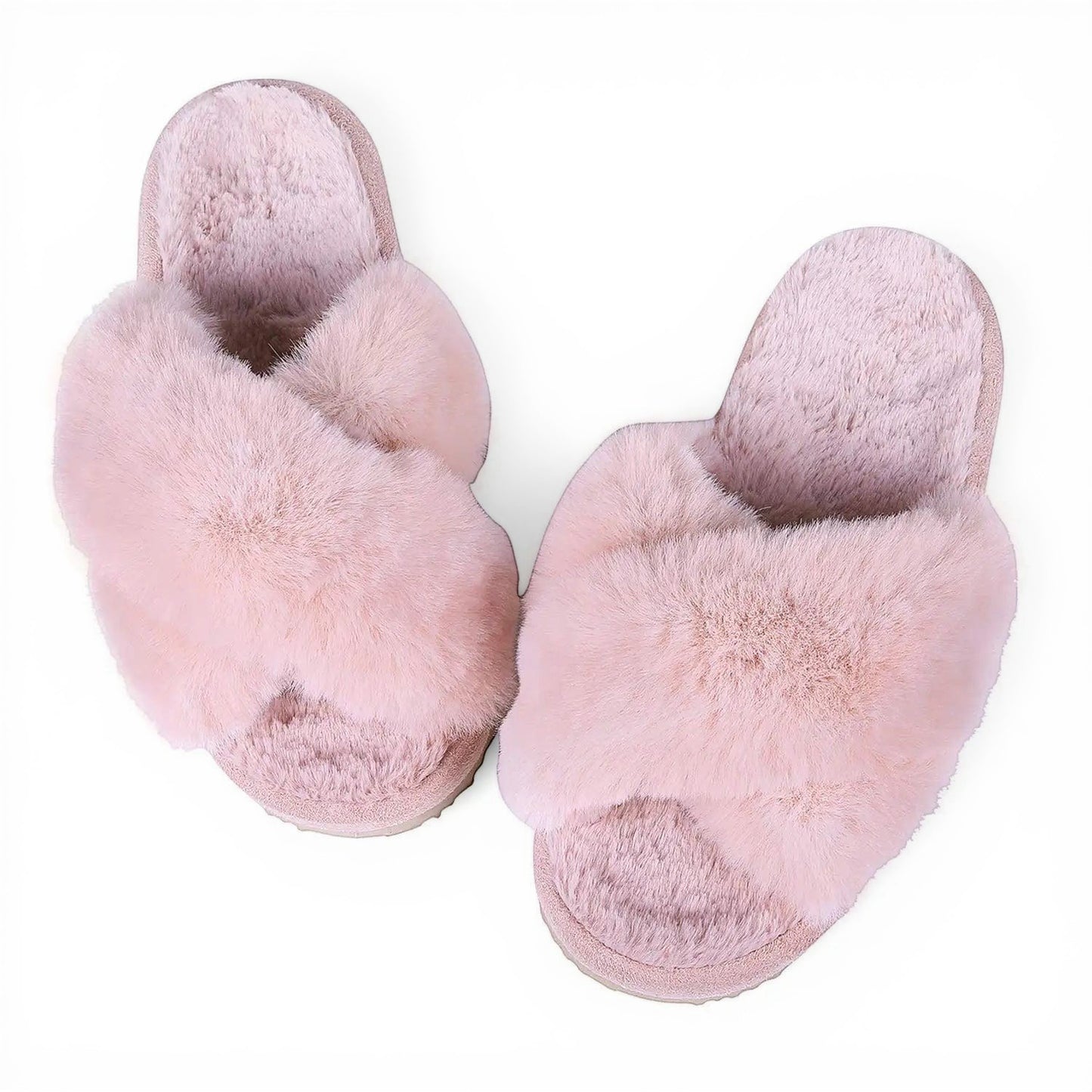 Chausson en Fourrure Rose / 36-37