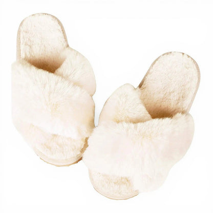 Chausson en Fourrure Blanc / 36-37