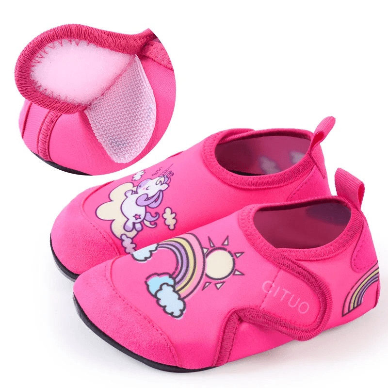 Chausson Enfant à Scratch Rose / 22