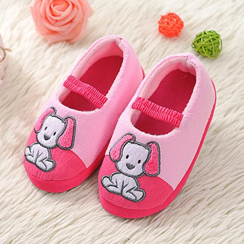 Chausson Enfant - Ballerine Chien Rose / 17