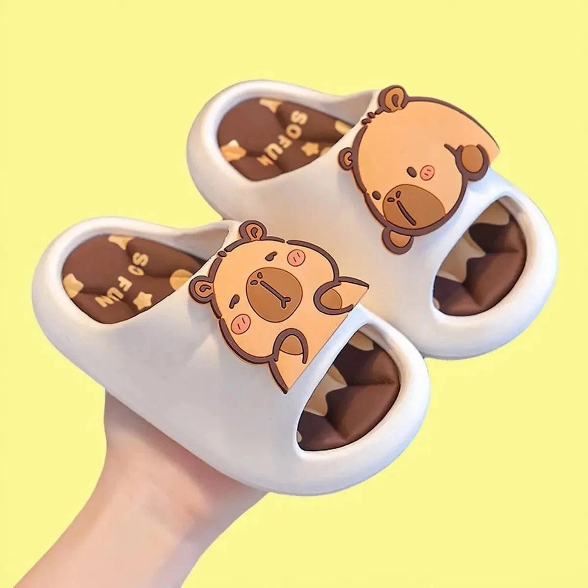 Chausson enfant | Capybara Blanc / 23-24