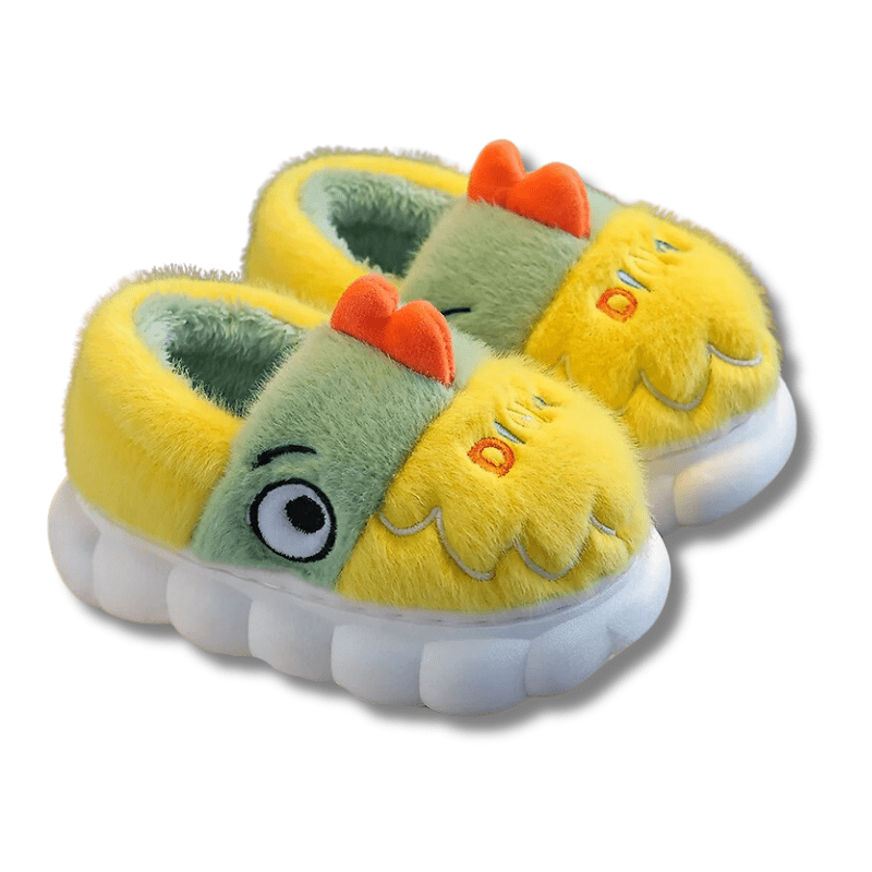 Chausson Enfant Dinosaure Jaune / 22-23