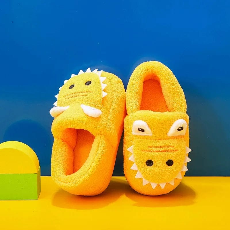 Chausson Enfant Hiver Crocodile Jaune / 14