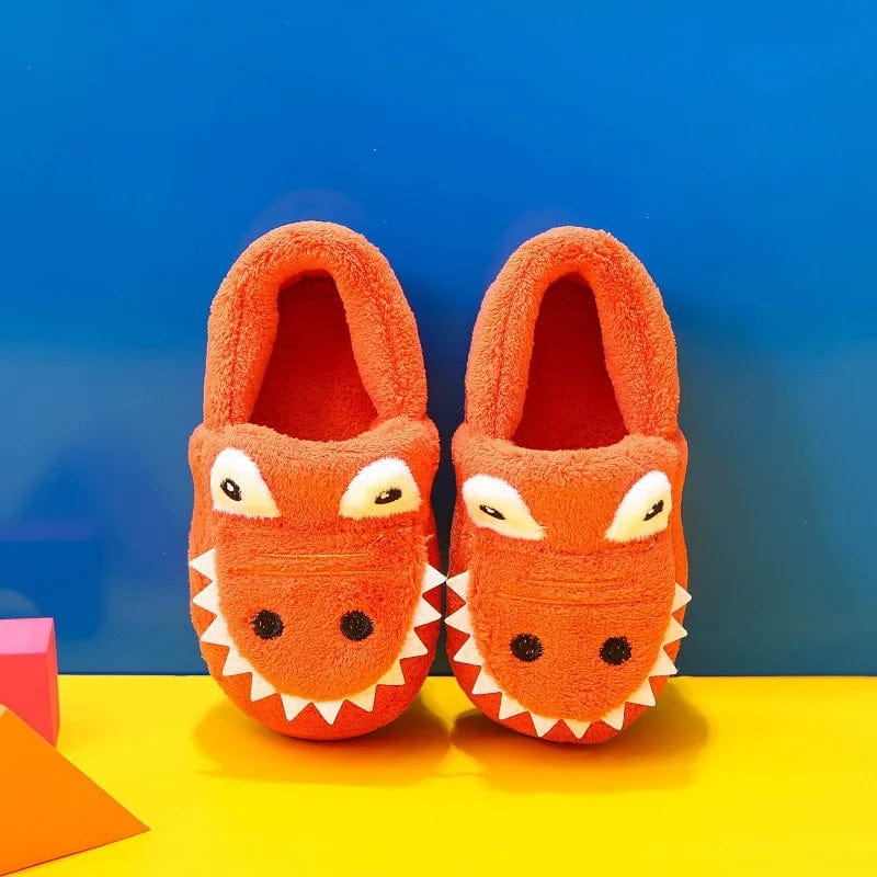 Chausson Enfant Hiver Crocodile Orange / 16