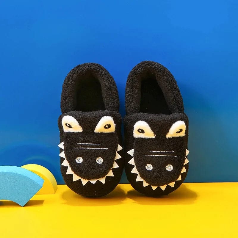 Chausson Enfant Hiver Crocodile Noir / 16