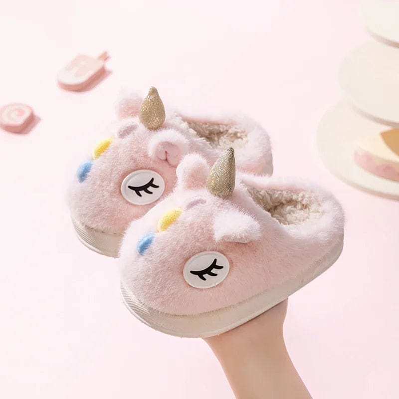 Chausson enfant licorne Rose / 25-26