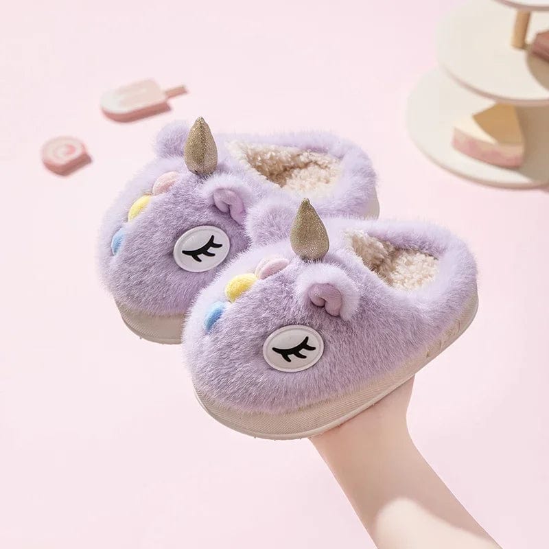 Chausson enfant licorne Violet / 25-26