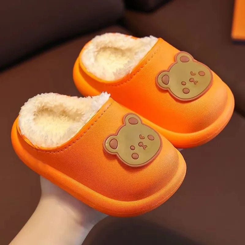 Chausson enfant ours Orange / 19-20