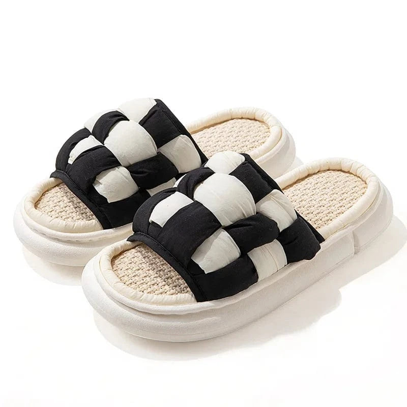 Chausson été - Damier Noir / 36-37