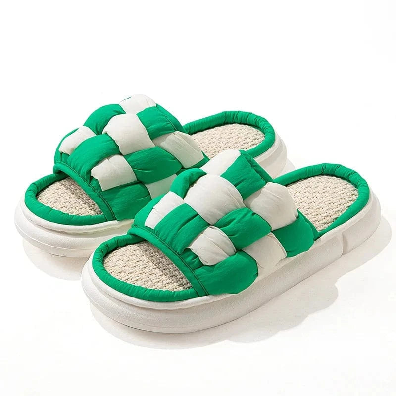 Chausson été - Damier Vert / 36-37