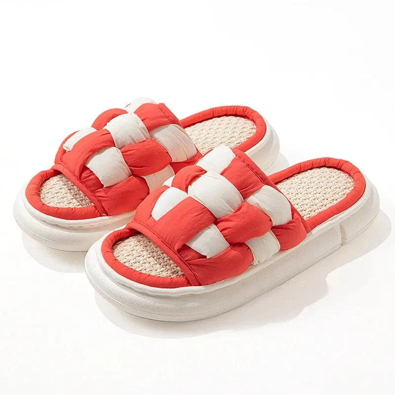 Chausson été - Damier Rouge / 36-37