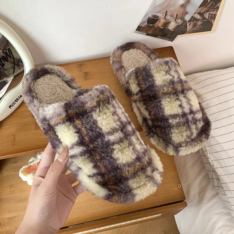 Chausson femme chaud Violet / 35-36