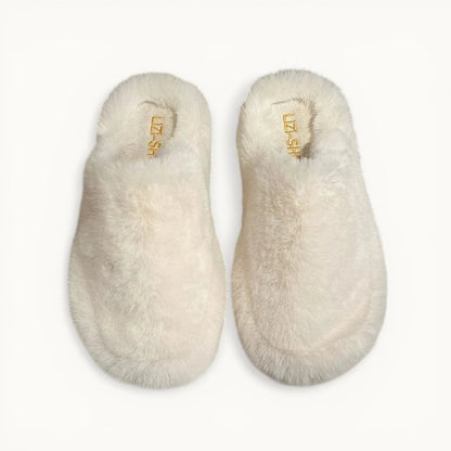 Chausson femme fourrure Blanc / 34-35