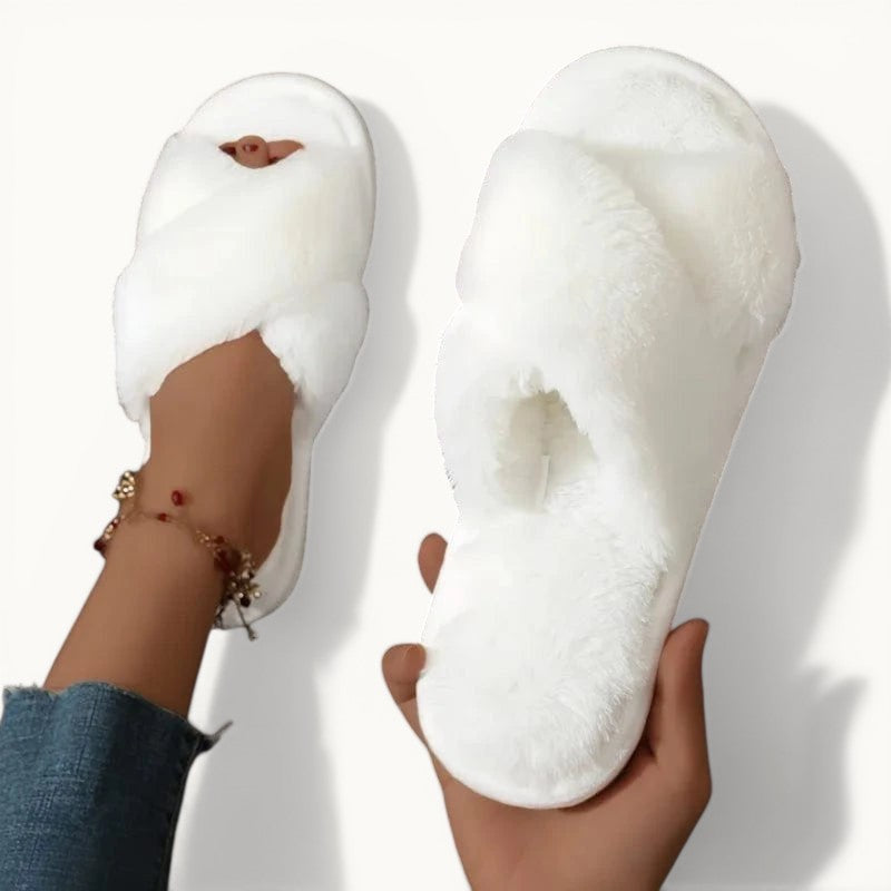 Chausson femme fourrure - Liefse Blanc / 35-36