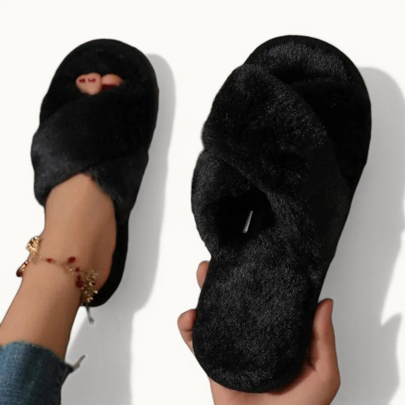 Chausson femme fourrure - Liefse Noir / 35-36