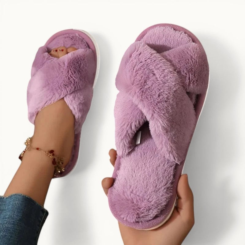 Chausson femme fourrure - Liefse Violet / 35-36