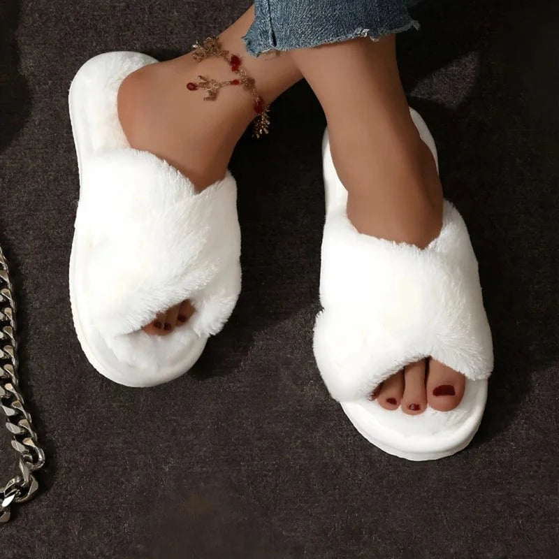 Chausson femme fourrure - Liefse