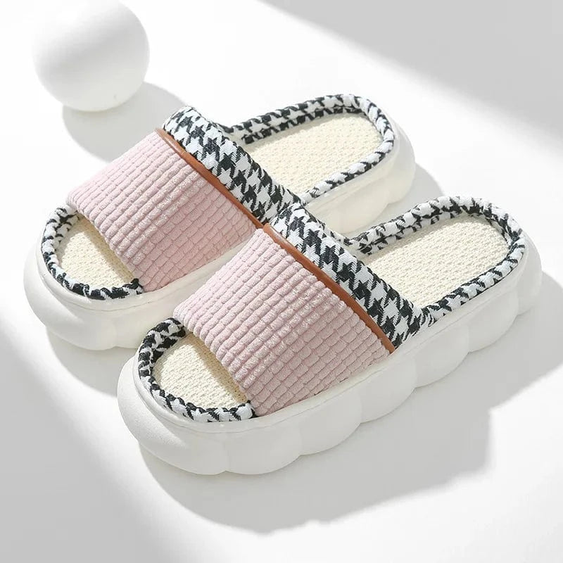 Chausson femme ouvert Rose / 35-36