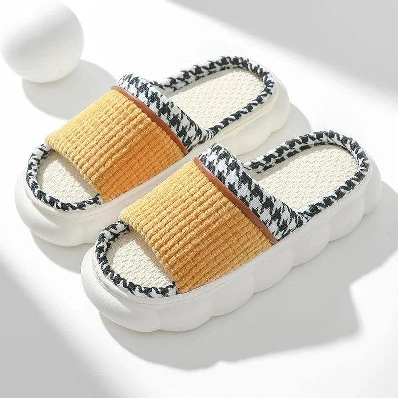 Chausson femme ouvert Jaune / 35-36