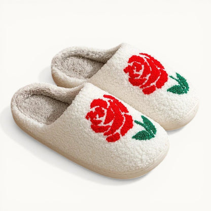 Chausson Fleur Rose Blanc / 36-37