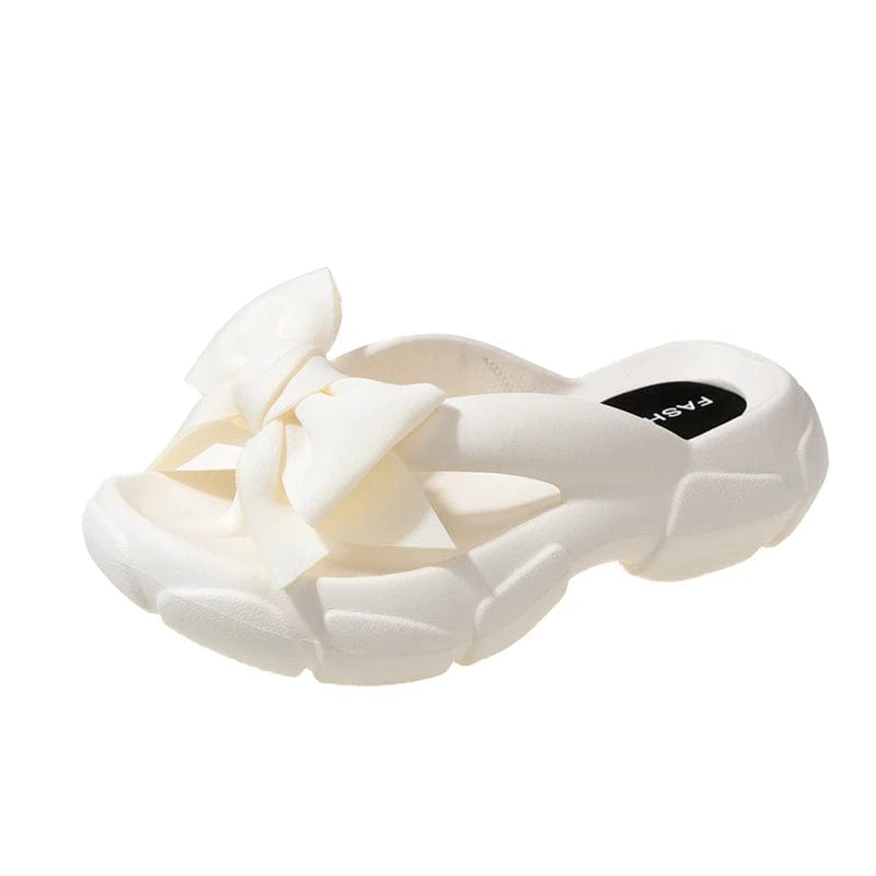 Chausson Flip Flop à Noeud Blanc / 39-40