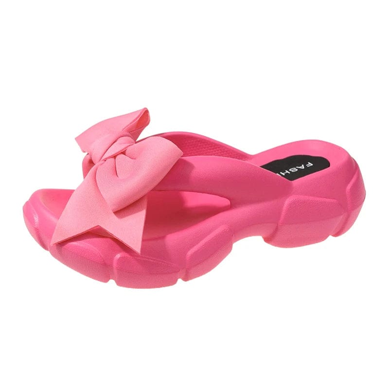 Chausson Flip Flop à Noeud Rose / 35-36