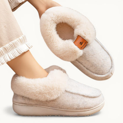 Chausson fourré - Mydie Crème / 35-36