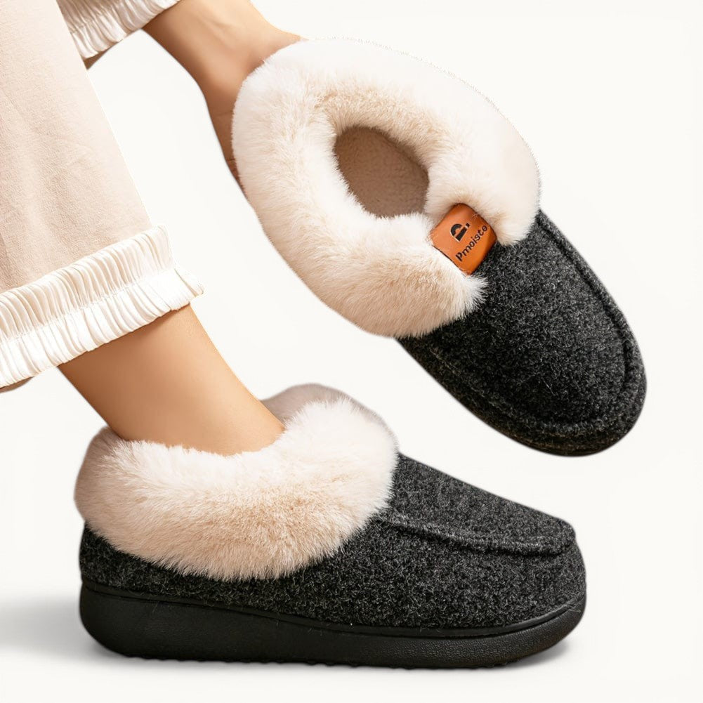 Chausson fourré - Mydie Noir / 35-36
