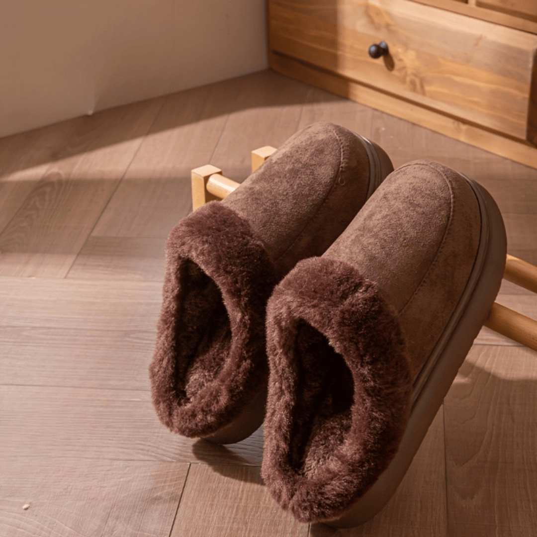 chausson fourré - Pioush Marron / 39-40