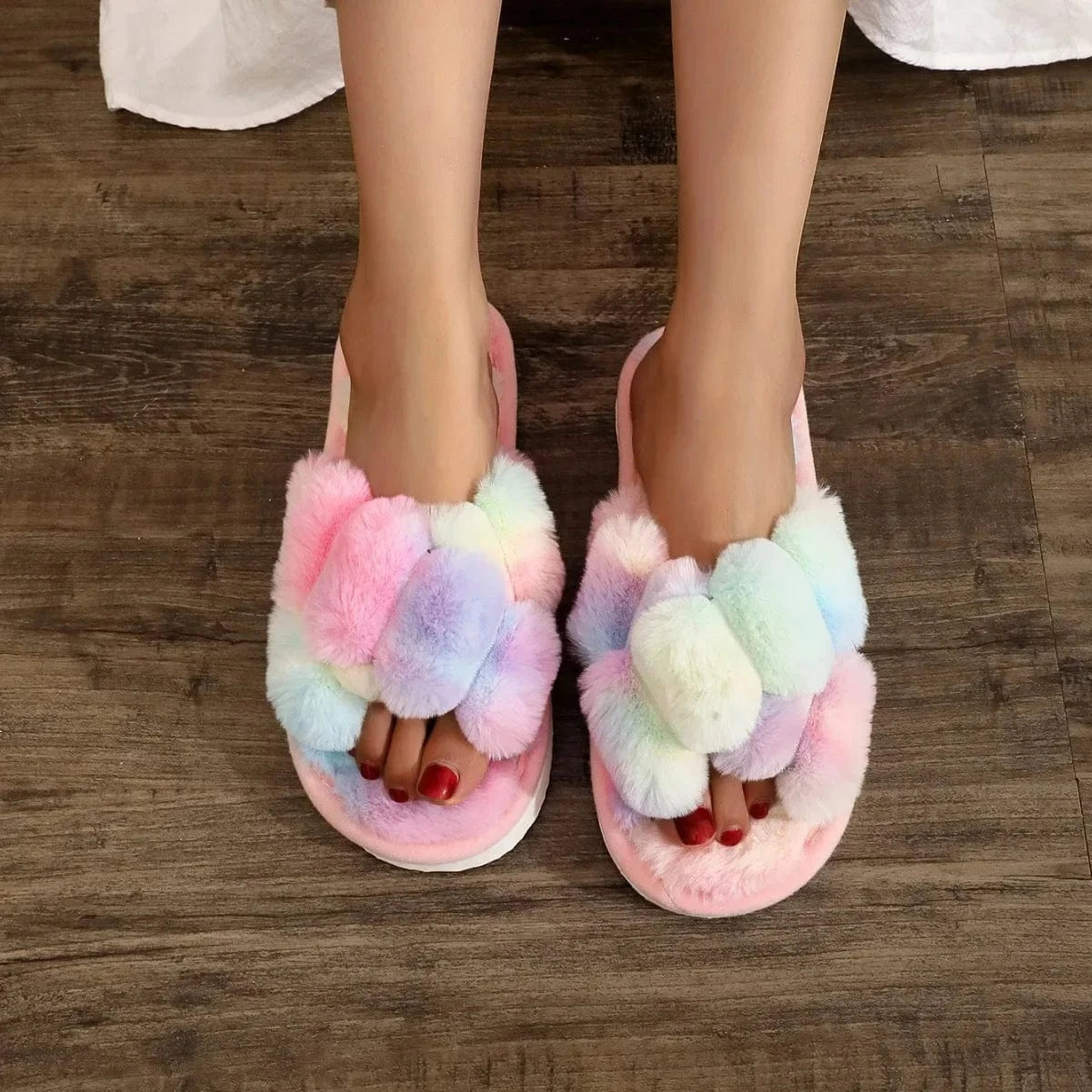Chausson fourrure