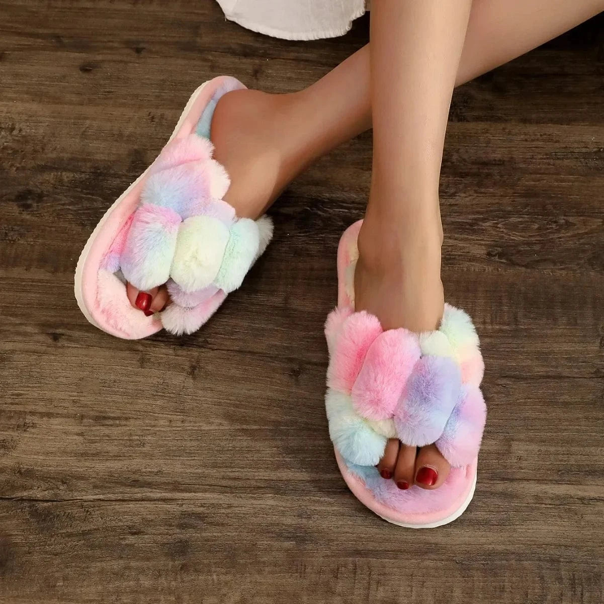 Chausson fourrure