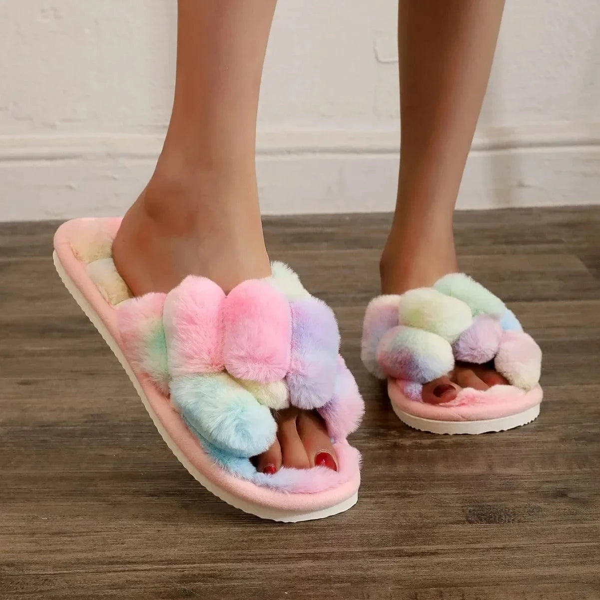 Chausson fourrure