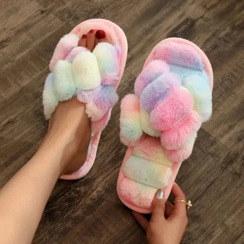 Chausson fourrure