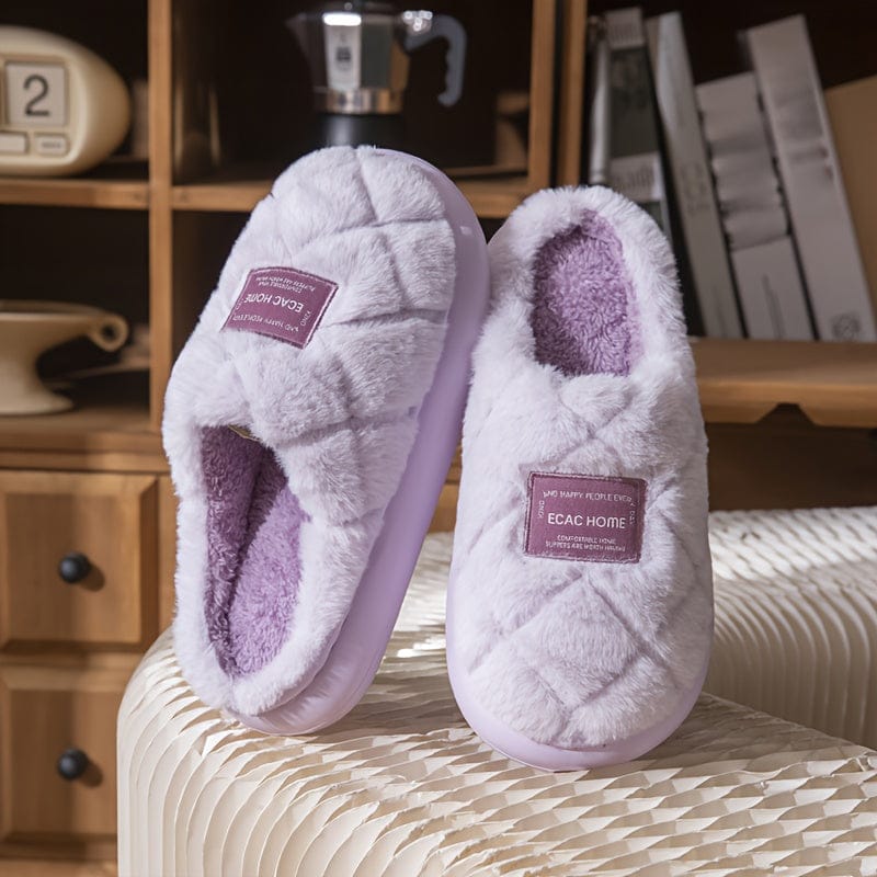 Chausson fourrure - Casex Violet / 34-35