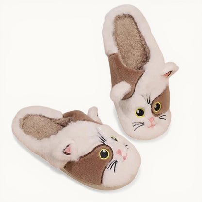 Chausson fourrure - Catsy Marron / 34-35
