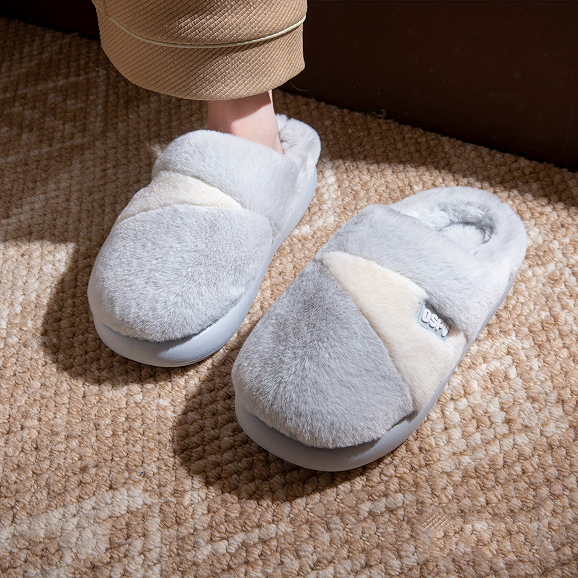 Chausson fourrure - DSPU Bleu / 35-36