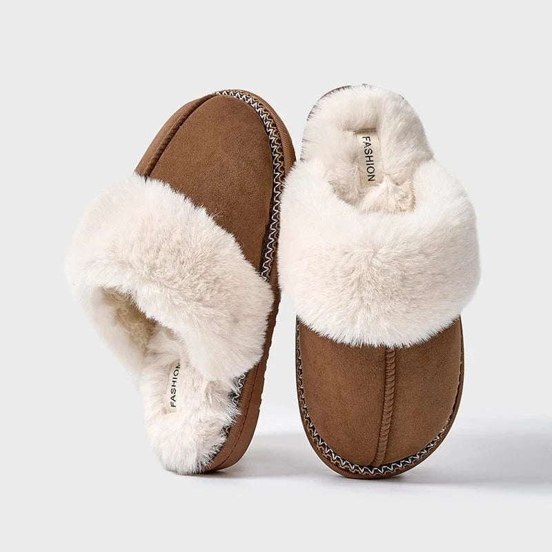 Chausson fourrure | Fashion Marron / 35-36