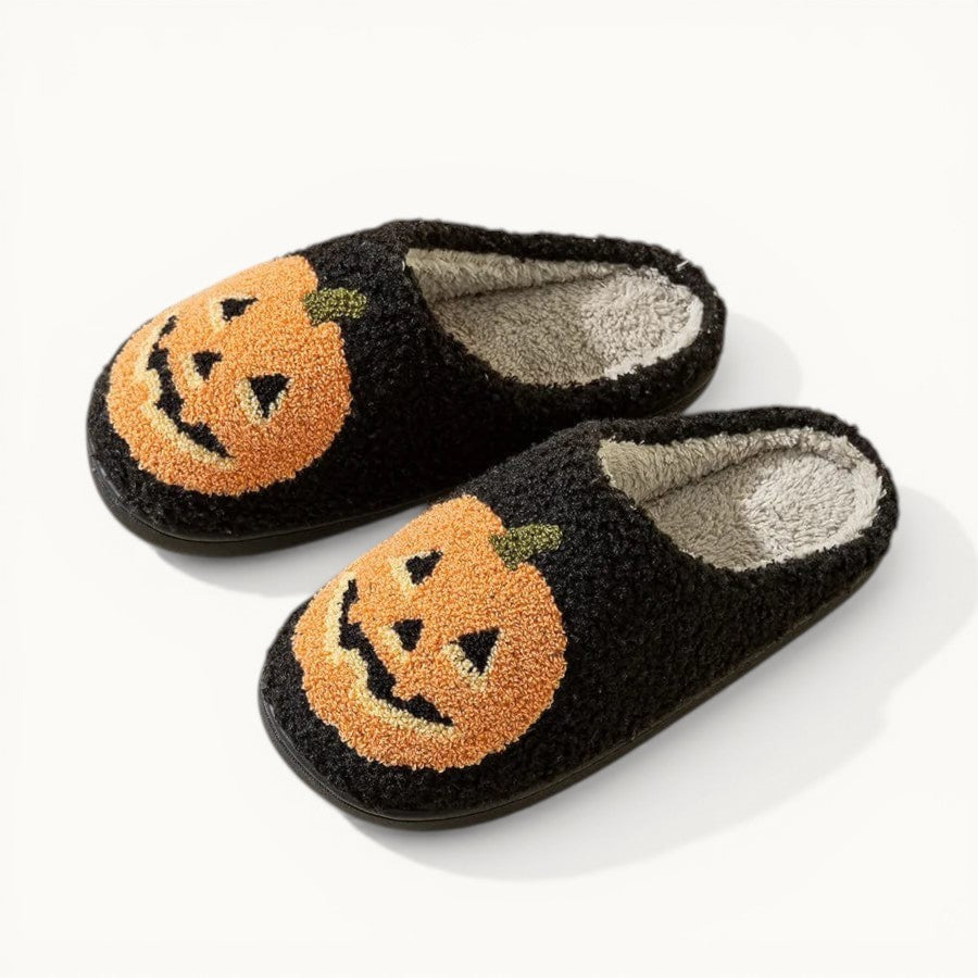 Chausson Halloween Citrouille Noir / 36-37