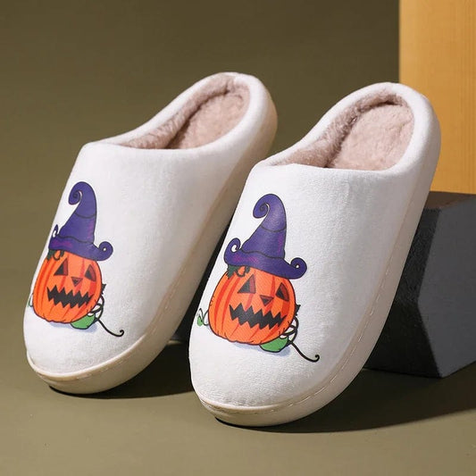 Chausson Halloween citrouille Blanc / 36-37