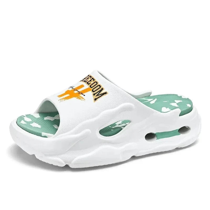 Chausson homme été Blanc/Bleu / 36-37