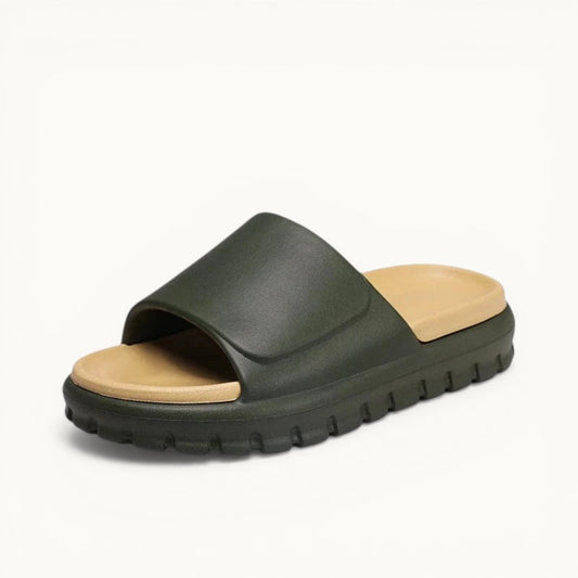 Chausson homme été Noir/Beige / 36-37