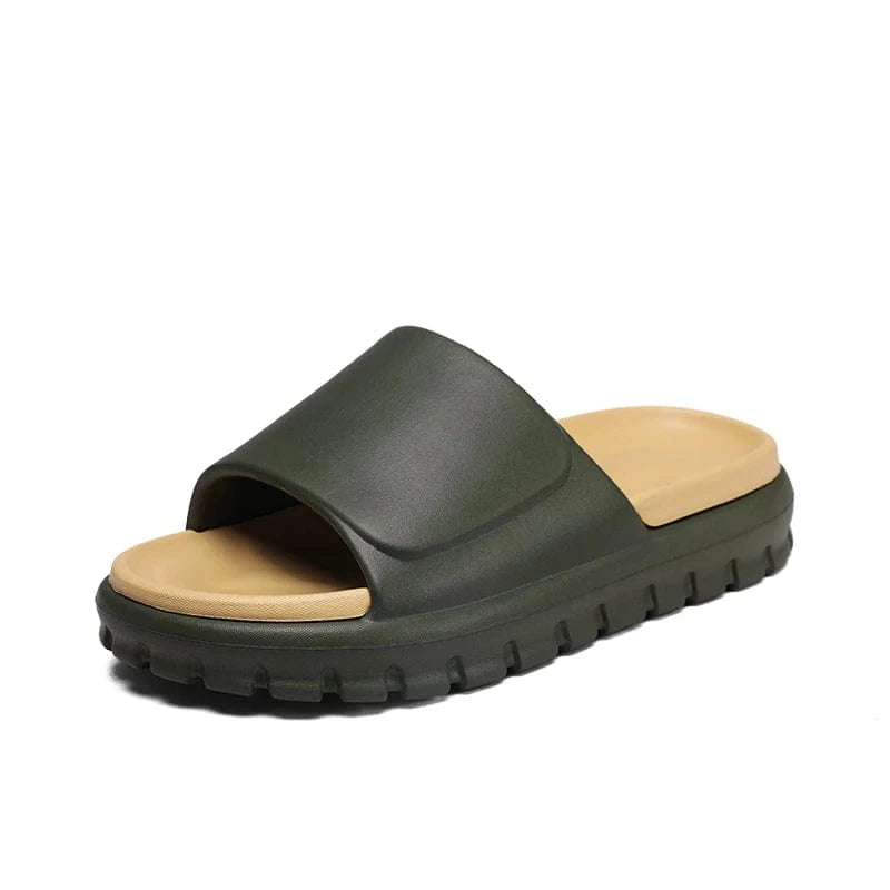 Chausson homme été Noir/Beige / 36-37