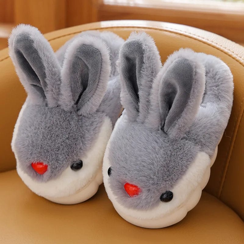 Chausson lapin enfant Gris / 20-21