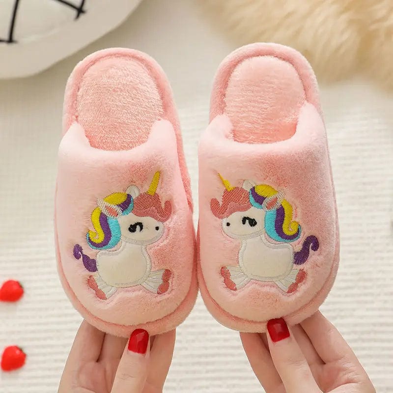 Chausson licorne enfant Rose / 22-23