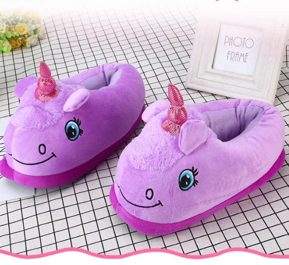 Chausson Licorne Kawaii Violet / 35