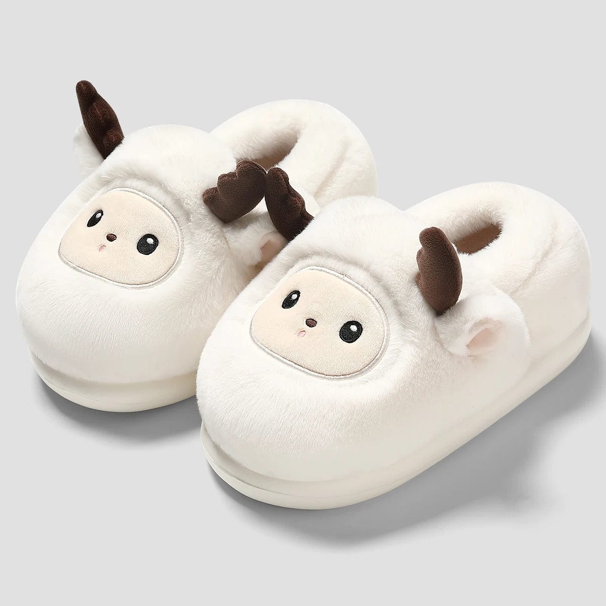 Chausson mignon animaux Blanc 2 / 35-36