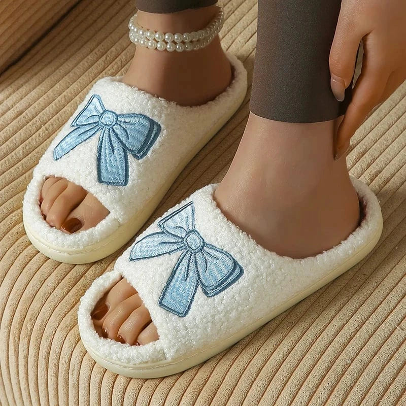Chausson moumoute femme - Noeud