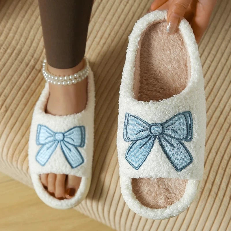 Chausson moumoute femme - Noeud