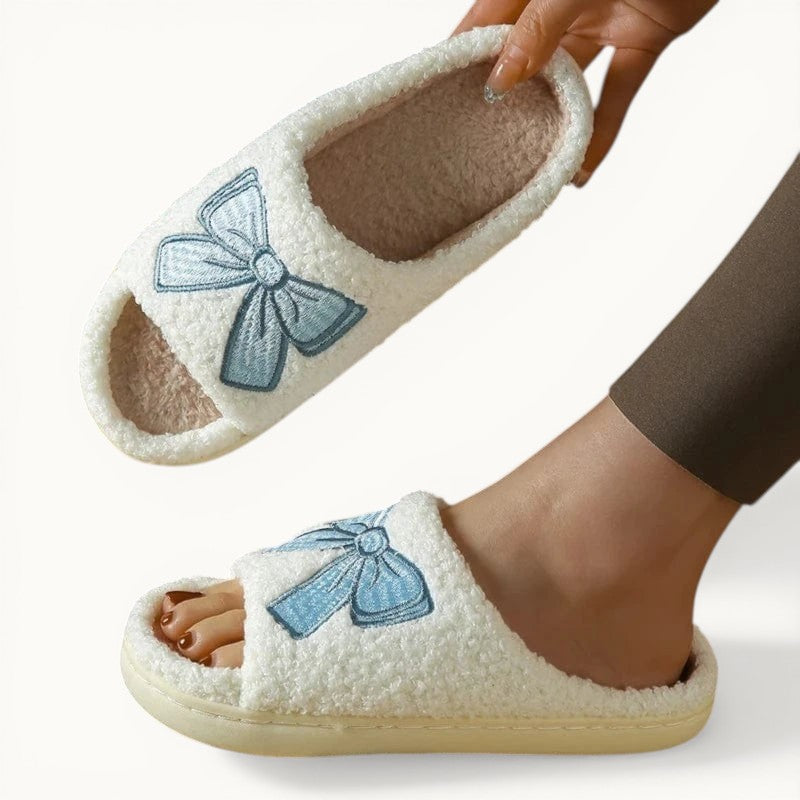 Chausson moumoute femme - Noeud