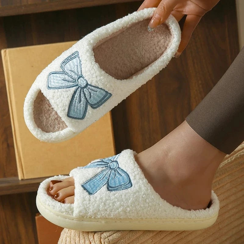 Chausson moumoute femme - Noeud